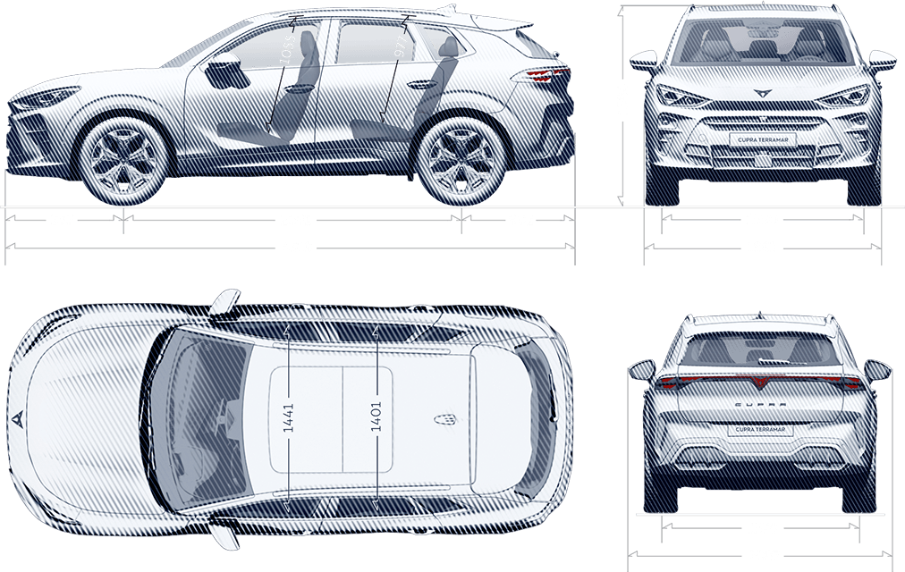 CUPRA Terramar mitat