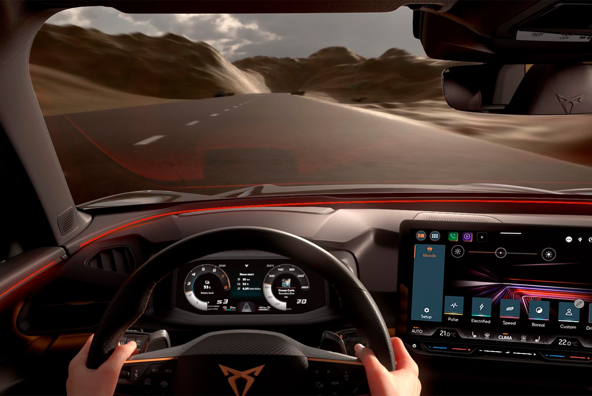 CUPRA Terramarin Smartlight-tekniikka.