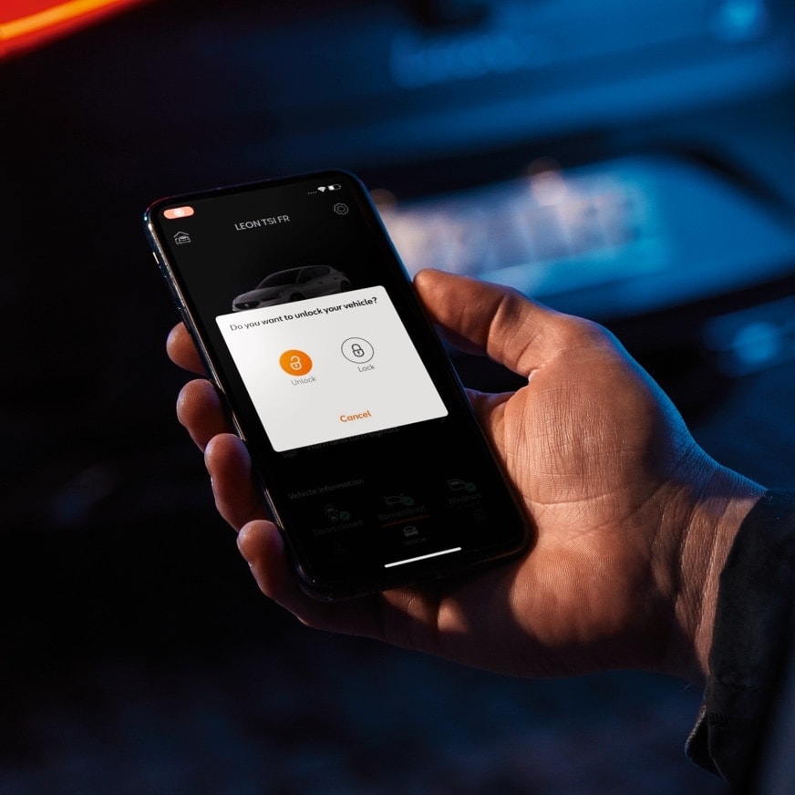 uton lukitus cupra connect -sovelluksella